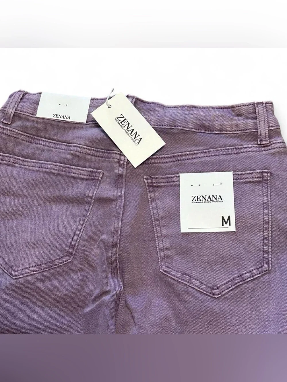 NWT Mineral Wash High-Rise Lilac Bermuda Shorts SMALL‎